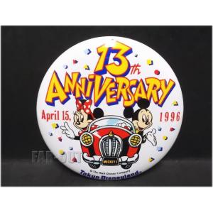TDL ハッピー バースデー パーティー 1988年 ミッキー 缶バッジ 缶