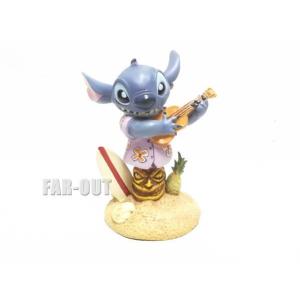 【レア】ディズニーストア限定 スティッチサーフィン ビッグ置物 リロ・アンド・スティッチ 波乗り サーフィン 音楽サウンド付き