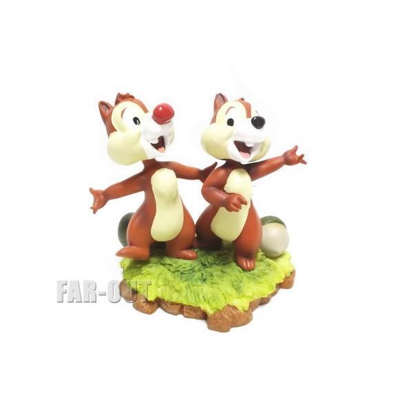 チップ&amp;デール ボブルヘッド 首ふり フィギュアリン Bill Justice サイン入り テーマパ...