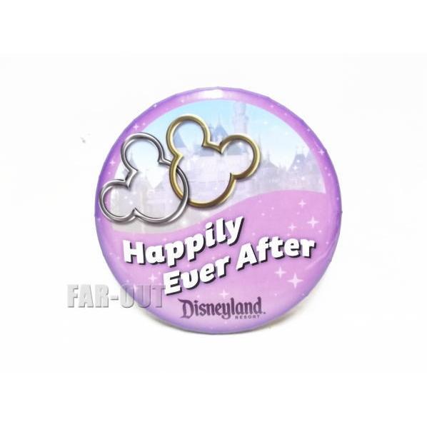 ミッキー&amp;ミニー アイコン ウェディング Happily Ever After 缶バッジ ディズニー...