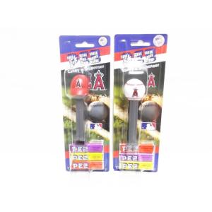 PEZ ロサンゼルス エンゼルス オブ アナハイム ベースボールキャップ&ボール 2点セット 野球 ペッツ LOS ANGELES ANGELS｜far-out