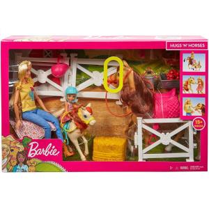 バービー&チェルシー ドール付き 馬牧場 プレイセット 乗馬 Barbie & Chelsea Hugs 'N' Horses Playset｜far-out