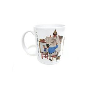 ノーマン・ロックウェル セルフポートレイト マグカップ ミュージアム限定 Norman Rockwell Mug Triple Self-Portrait｜far-out