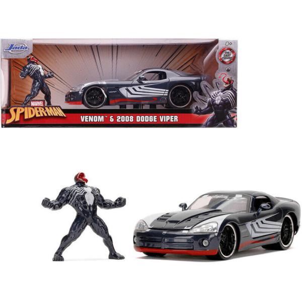スパイダーマン ヴェノム フィギュア付き メタルダイキャスト ミニカー 1/24スケール 2008 ...