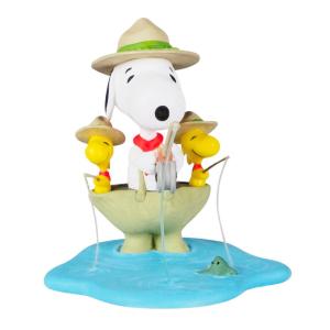 ホールマーク 2022 オーナメント スヌーピー w/ ウッドストック フィッシング ピーナッツ Peanuts Gang Snoopy Fishing Friends｜far-out