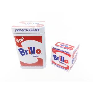 アンディ・ウォーホル Kidrobot ブリロ ボックス Brillo Box アート フィギュア キッドロボット Tin Can ブリキ缶ボックス入り Andy Warhol Art｜far-out