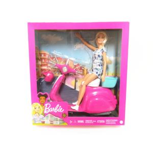 バービー ピンクのスクーター付き プレイセット ドール 人形 マテル Barbie Scooter Playset｜far-out