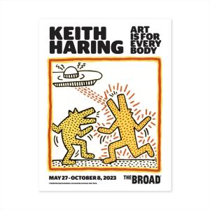 キース・ヘリング アート ポストカード 絵はがき Art Is for Everybody キースへリング大回顧展 The Broad 美術館 Keith Haring Postcard｜far-out