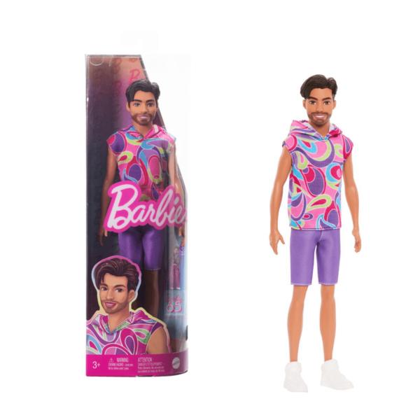 バービー 65周年記念 ケン ファッショニスタ 髭 ひげ ネオンカラーファッション インスパイヤ 1...