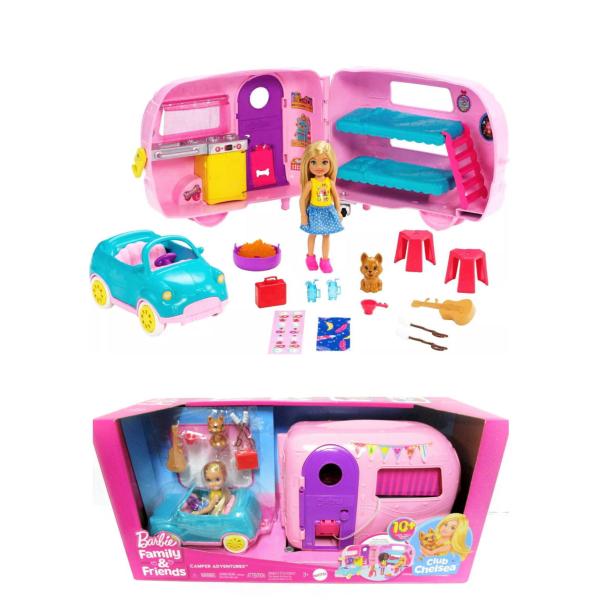バービー チェルシー ドール付き キャンピングカー プレイセット Barbie Club Chels...