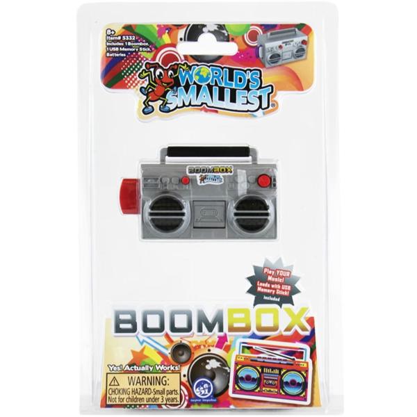 WORLD'S SMALLEST ブームボックス ラジカセ ミニチュア フィギュア トイ Boomb...
