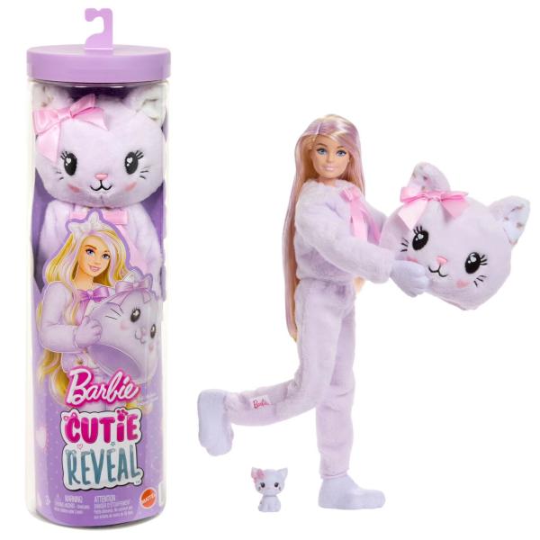 キュートアップ！きぐるみ バービー 子猫 パープル ブロンドメッシュヘアカラー 着せ替え ファッショ...