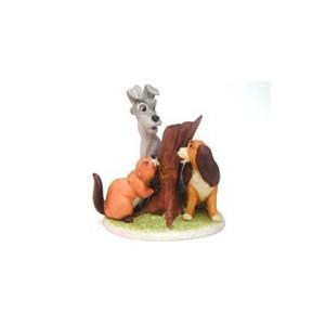 わんわん物語 レディ&トランプ w/ビーバー ビスクフィギュアリン わんわん物語 レディ&トランプ w/ビーバー ビスクフィギュアリン