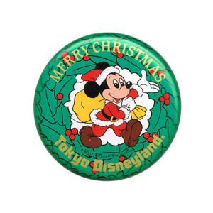 TDL クリスマス 1984年 サンタ ミッキー 横長 ステッカー 東京