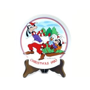 ミッキーサンタ クリスマスプレート 絵皿 1977年 Schmid社
