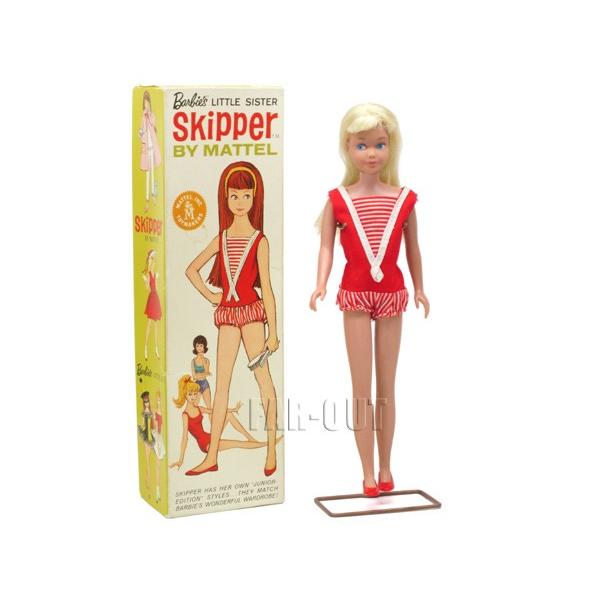 バービー スキッパー ブロンド レッドスイムスーツ 水着 ヴィンテージ 1963年 Skipper ...