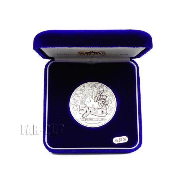 東京ディズニーランド TDL 5周年記念 純銀製 シルバー メダル コイン