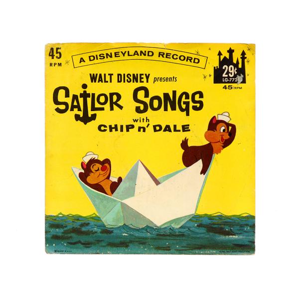 チップ&amp;デール EPレコード Sailor Songs 1962年 ヴィンテージ 45 RPM Vi...