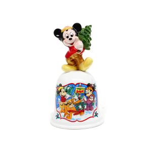 ミッキー サンタ 煙突に入る ライトアップ ビスク フィギュア エネスコ