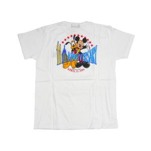 東京ディズニーランド 11周年記念 ミッキー&プルート Tシャツ 子ども用150サイズ 1994年 ホワイト 白 TDL Mickey Pluto｜far-out