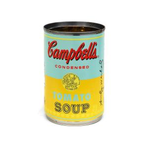 アンディ・ウォーホル キャンベルスープ 空缶 スカイブルー & イエロー トマト 2012年 記念限定版 Andy Warhol Campbell's Soup Can｜far-out