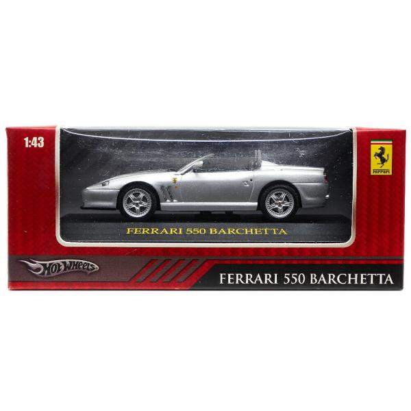 ホットウィール フェラーリ 550 バルケッタ メタルダイキャストカー ベース付き 1/43スケール...
