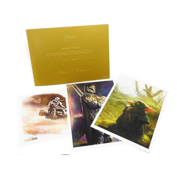 スター・ウォーズ マンダロリアン ザ・チャイルド リトグラフ 3枚セット プリント アート ディズニ...