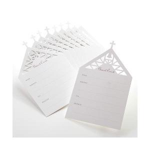 結婚式 芳名帳 / 追加・予備用 チャペル芳名カード（10枚入）穴なしタイプ（ボックス型カード式芳名...