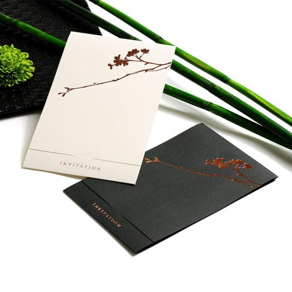 結婚式 招待状 DIY / 招待状DIY手作りセット「紗羅（さら）」（10名様分） / 和風 箔