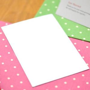 白無地 席札手作りキット(10部セット)