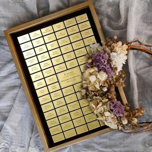 結婚式 ウェディング 結婚証明書 / アクリルミラー結婚証明書 ゴールド