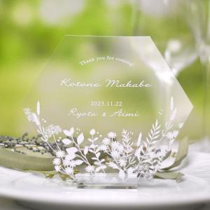 結婚式 席札 / コロナ対策・気配りグッズ クリア素材のフェイスシールド