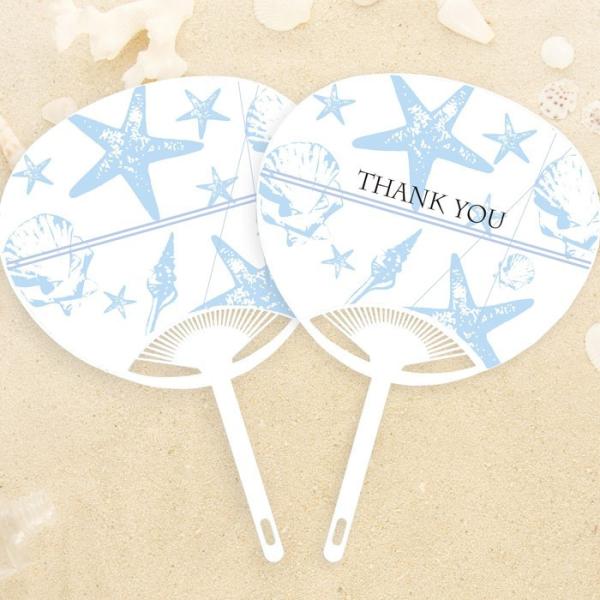 お見送りギフトに プチサンクスうちわ リゾーナ（30部から）