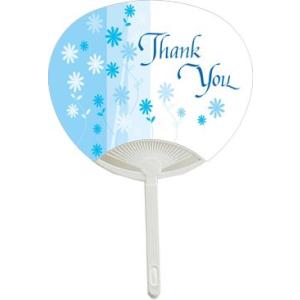 お見送りギフトに プチサンクスうちわ ブルーム（30部から）