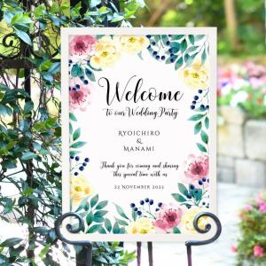 即日出荷対応休止中 / 「日付なしタイプ」 おしゃれ海外風ウェルカム