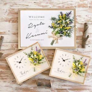 結婚式 両親贈呈品 ウェルカムボード ウェルカムボード 両親プレゼントお揃い3点セット ブーケイエロー ウェディング Wg3 Bouquet 結婚式グッズ ギフトのお店 Farbe 通販 Yahoo ショッピング