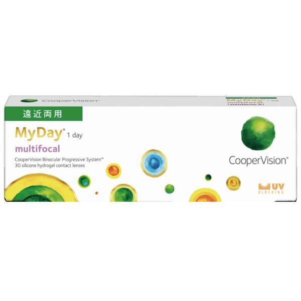 【処方箋必須】(1箱30枚)【遠近両用】【近視用】MyDay マイデイ マルチフォーカル ワンデー ...