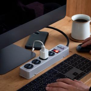 延長コード おしゃれ 電源タップ 4個口 スチ...の詳細画像5