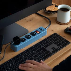 延長コード おしゃれ 電源タップ 4個口 スチ...の詳細画像1