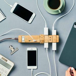 延長コード 8個口 3.4A 電源タップ 木目...の詳細画像1
