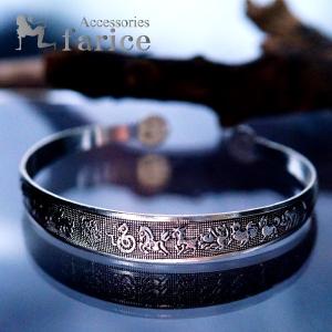 GUCCI 美品 グッチ バンブー バングル ブレスレット シルバー