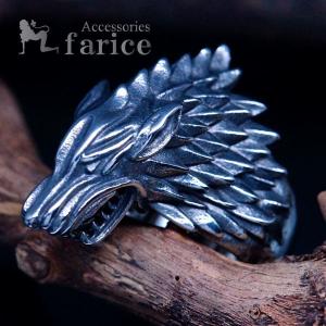 Indian Jewelry ウルフ(狼)透かしデザイン スター(星)&幾何学模様彫り