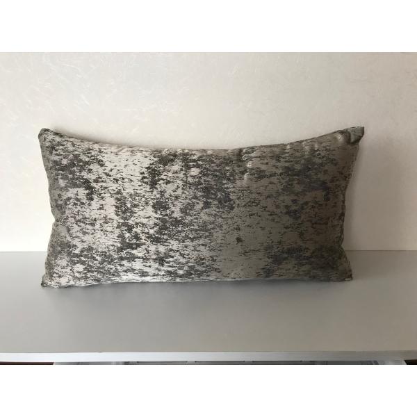 枕型クッションL シルバーグレー
