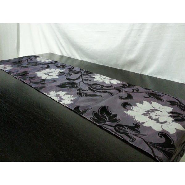 タイシルク テーブルランナー ロータス紫　 （アジアンインテリア）