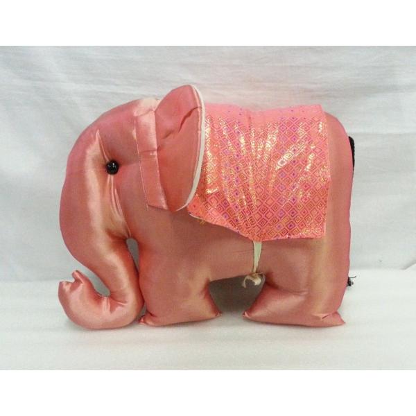 タイシルク 象クッション ライトピンク＊ピンク