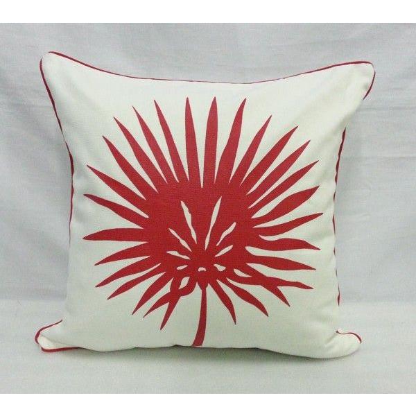 タイ製 クッション キャンバス地J （アジアンインテリア） 中身込