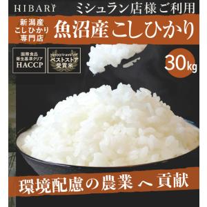 米 お米 魚沼産コシヒカリ 30kg 令和3年産 白米 玄米 5kg×6袋 選べる 新潟県産 ミシュラン店様御用達米