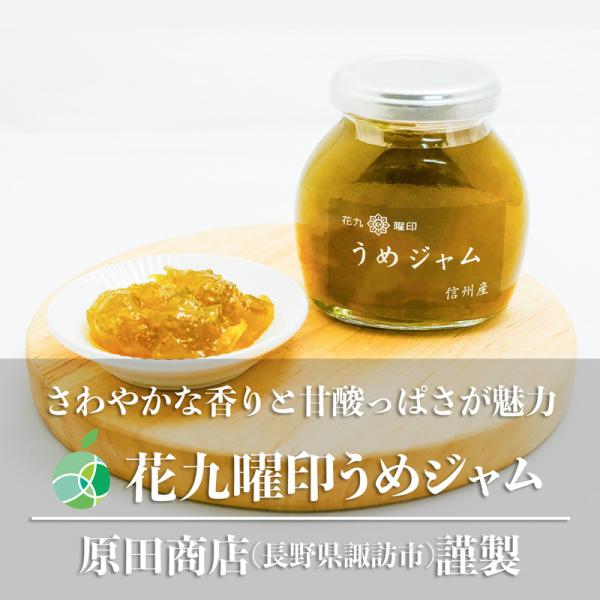 花九曜印　うめジャム　6本セット　内容量1瓶約180g　梅ジャム　長野県諏訪市産　信州　原田商店　ギ...