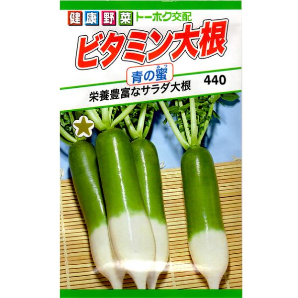 トーホク　野菜の種/種子　だいこん　大根　ビタミン大根　青の蜜　内容量6ml　種（追跡可能メール便発...