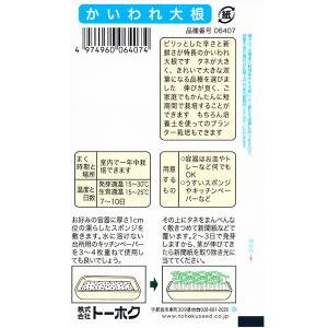 トーホク 野菜の種/種子 かいわれ大根 内容量...の詳細画像1